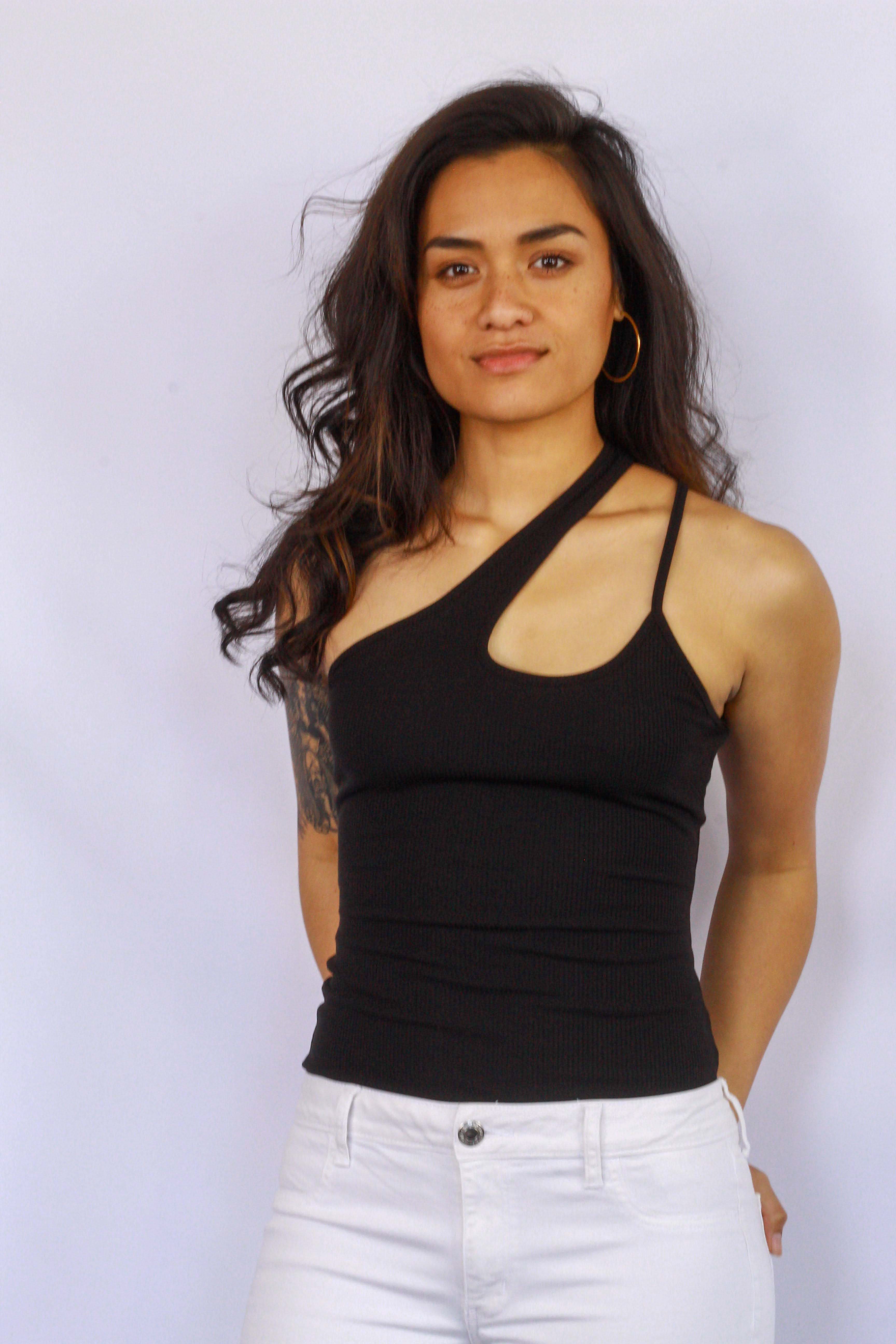 Tシャツ・カットソー [ASURA] ROMANTIC ONE SHOULDER T (2 COLOR) ASURA] ROMANTIC ONE SHOULDER T (IVORY) (ASURA/Tシャツ